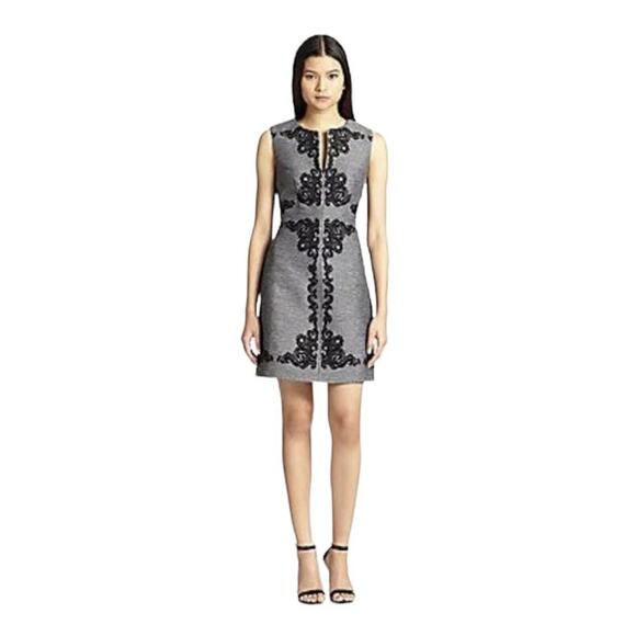 Diane Von Furstenberg Yvette Appliqué A-line Sheath Dress Womens Size 4 NWT $498 - Picture 4 of 16